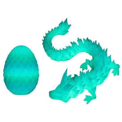 3D Printed Dragon Egg,Mystery Crystal Dragon Egg Surprise,Articulated Crystal Dragon Eggs with Dragon Inside V1263-JX-3323