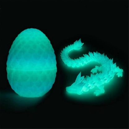 3D Printed Dragon Egg,Mystery Crystal Dragon Egg Surprise,Articulated Crystal Dragon Eggs with Dragon Inside V1263-JX-3323