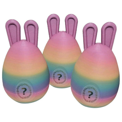 A Easter Bunny Ear Eggs with Dragon, 3D Printed Dragon Egg,Crystal Dragon ,Full Articulated Dragon in Egg V1263-JX-3333