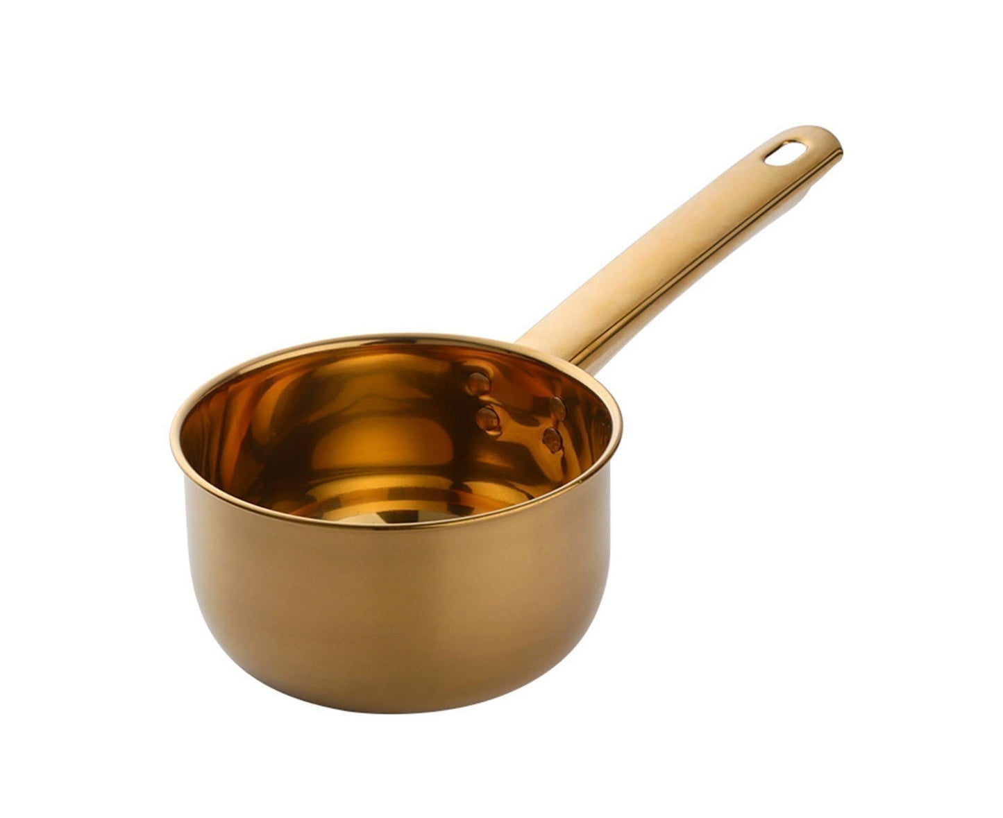 1L Water Scoop Anti-rust Stainless Steel Bathing Ladle-Golden V1263-JX-334