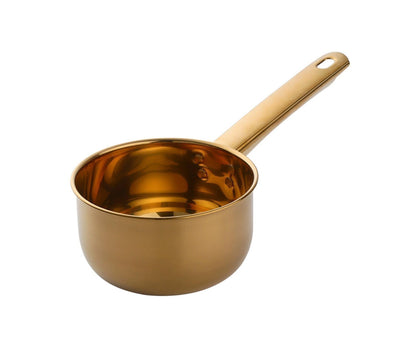 1L Water Scoop Anti-rust Stainless Steel Bathing Ladle-Golden V1263-JX-334