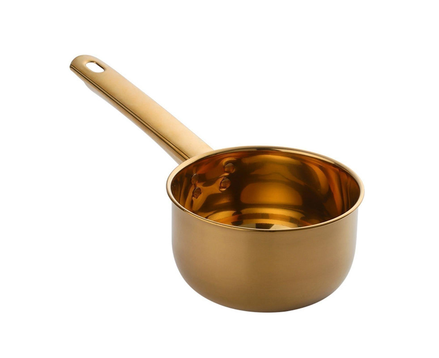 1L Water Scoop Anti-rust Stainless Steel Bathing Ladle-Golden V1263-JX-334