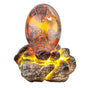 Lava Dragon Egg with Display Base Crystal Resin Dragon Egg Ornaments for Desktop Decor V1263-JX-3340