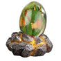 Lava Dragon Egg with Display Base Crystal Resin Dragon Egg Ornaments for Desktop Decor V1263-JX-3341