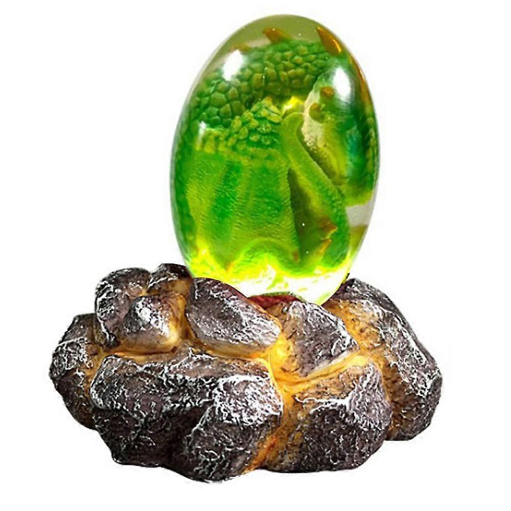 Lava Dragon Egg with Display Base Crystal Resin Dragon Egg Ornaments for Desktop Decor V1263-JX-3341