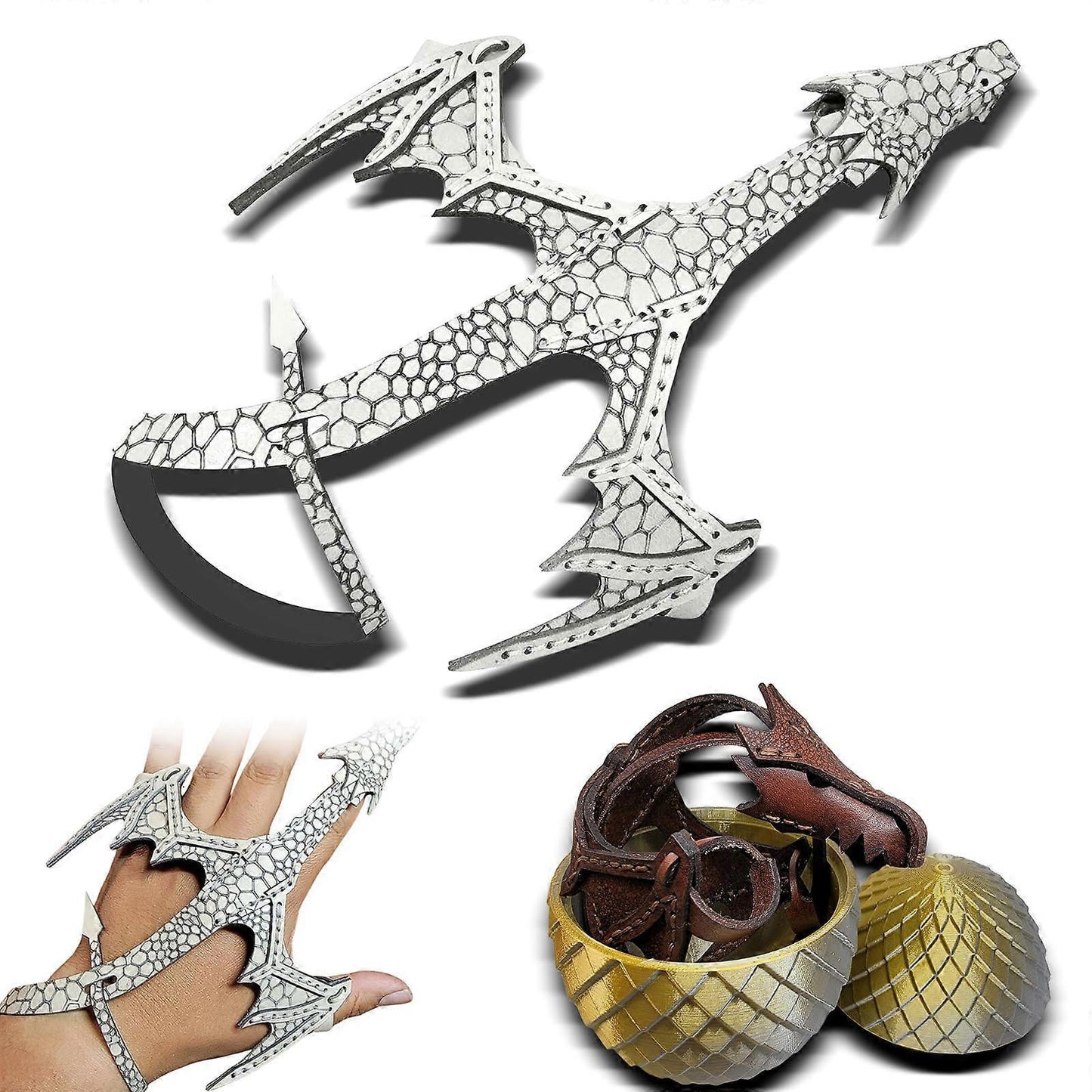 Mystery Color Dragon Egg with Left Hand Black Dragon Bracelet V1263-JX-3345