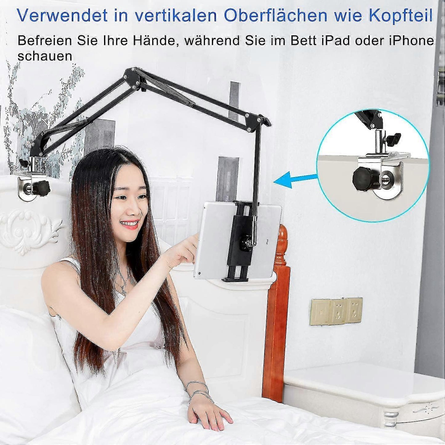 Adjustable Foldable Tablet Stand for Bed V1263-JX-3348