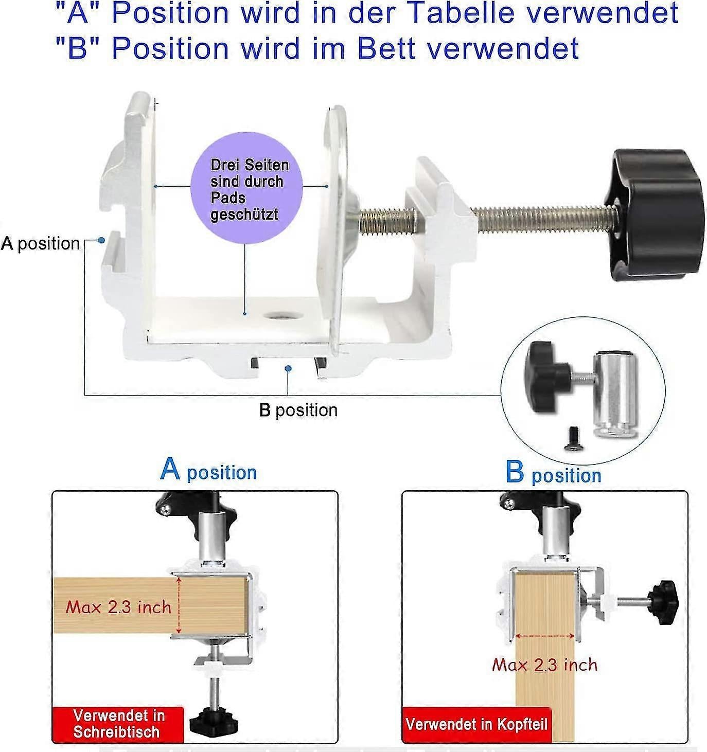 Adjustable Foldable Tablet Stand for Bed V1263-JX-3348
