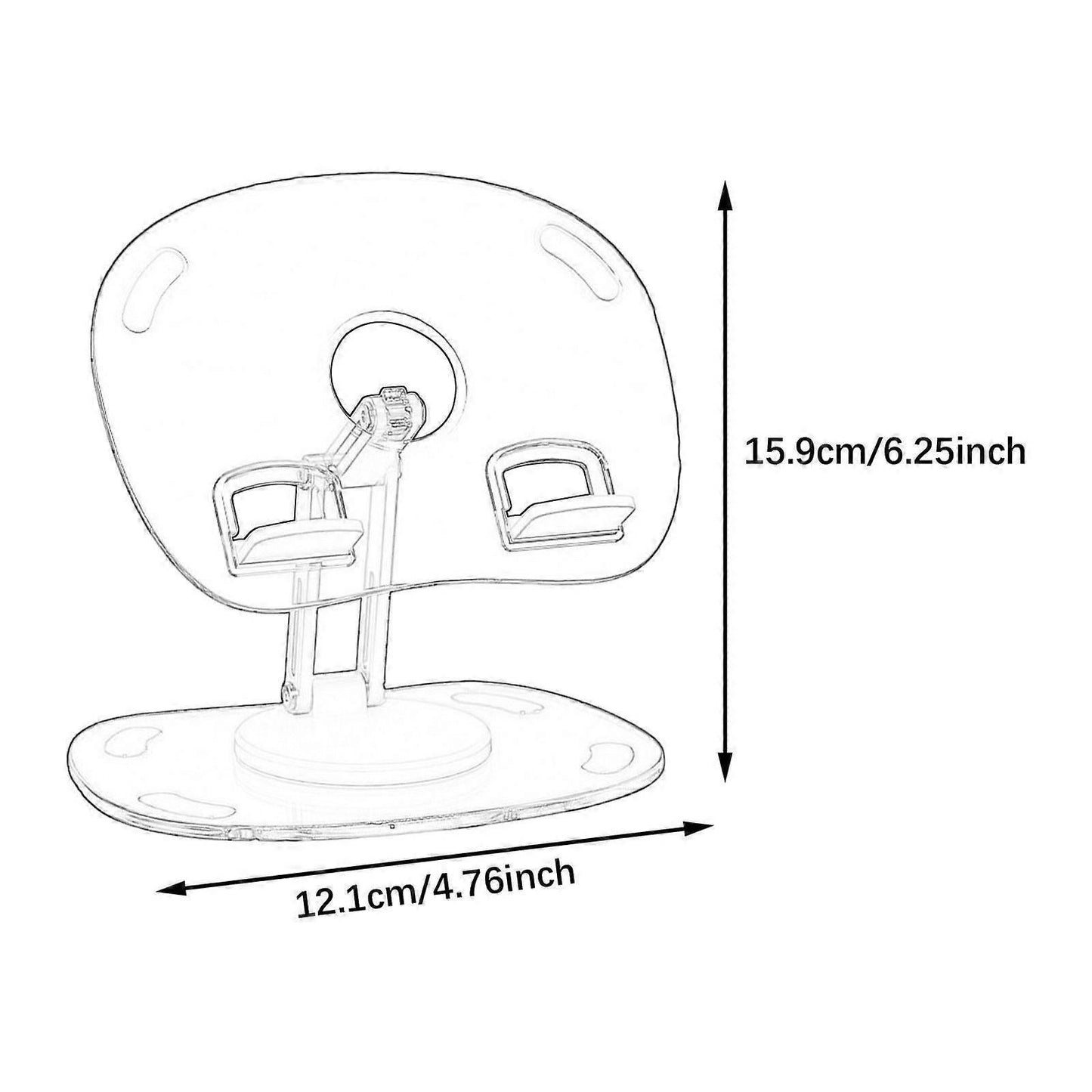 Rotatable Non-Slip Tablet Stand for Desk - White V1263-JX-3351