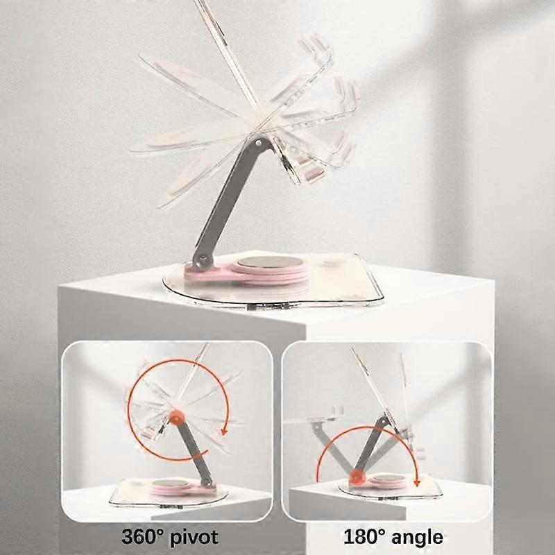 Acrylic 360 Rotating Foldable Tablet Stand Holder V1263-JX-3355