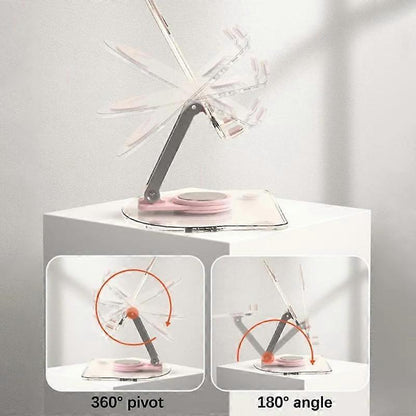 Acrylic 360 Rotating Foldable Tablet Stand Holder V1263-JX-3355