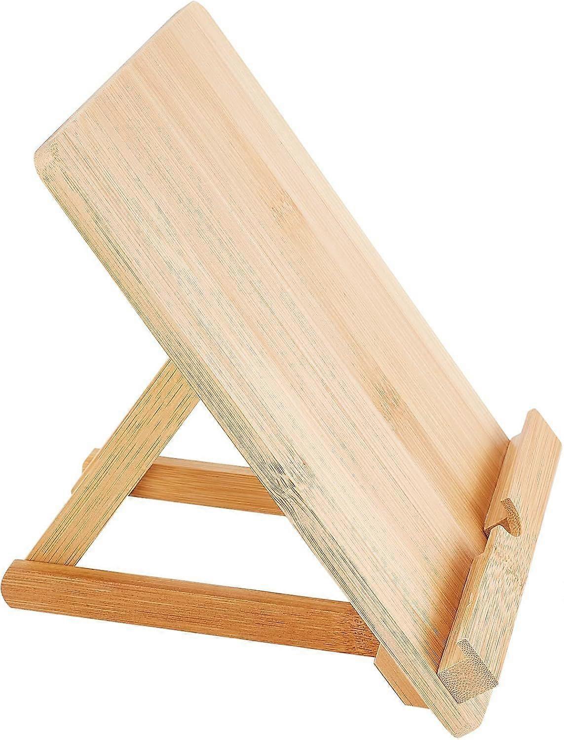 Bamboo Adjustable Foldable Tablet & Book Stand V1263-JX-3356