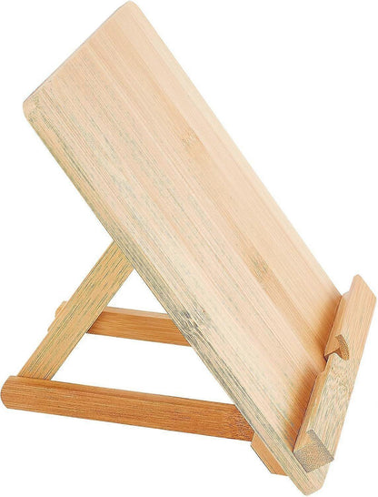 Bamboo Adjustable Foldable Tablet & Book Stand V1263-JX-3356