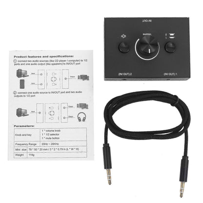 3.5mm Audio Switcher 2 In 1 Out / 1 In 2 Out V1263-JX-3361