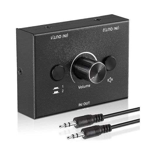 3.5mm Audio Switcher 2 In 1 Out / 1 In 2 Out V1263-JX-3362