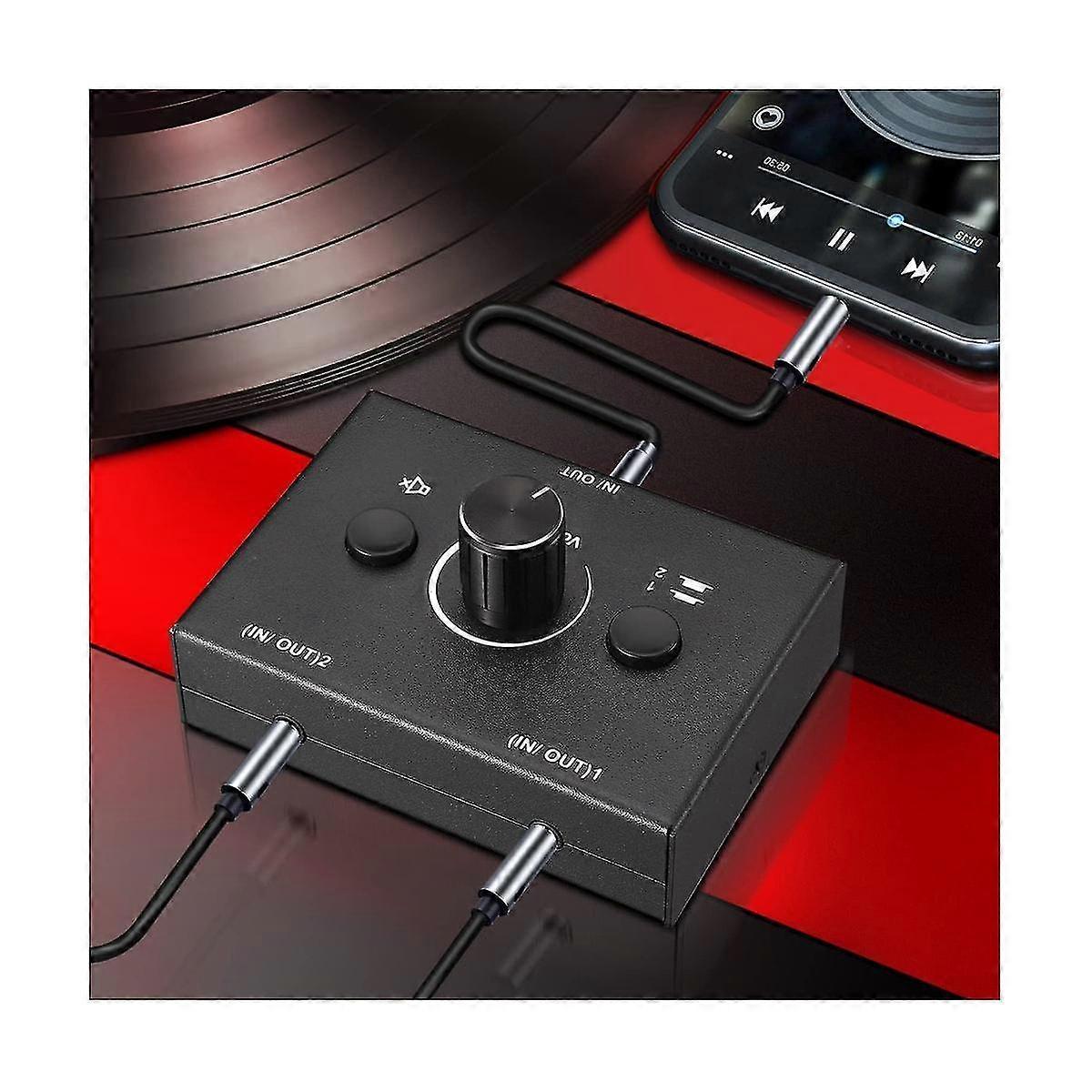 3.5mm Audio Switcher 2 In 1 Out / 1 In 2 Out V1263-JX-3362