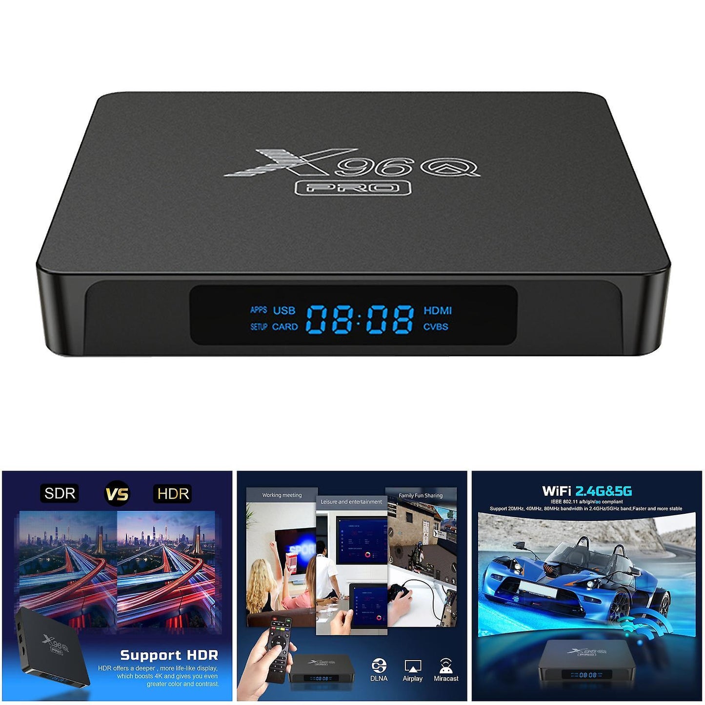 4K Ultra HD Dual-Band WiFi 3D Player OTA Upgrade (2G + 16G) V1263-JX-3365