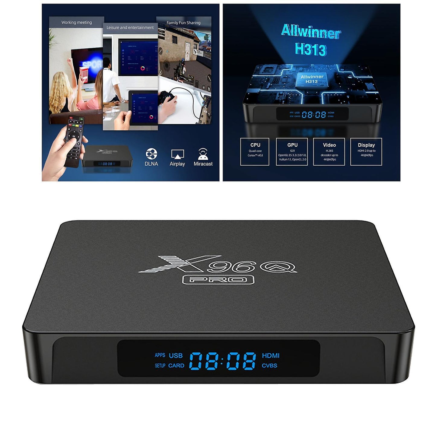 4K Ultra HD Dual-Band WiFi 3D Player OTA Upgrade (2G + 16G) V1263-JX-3365