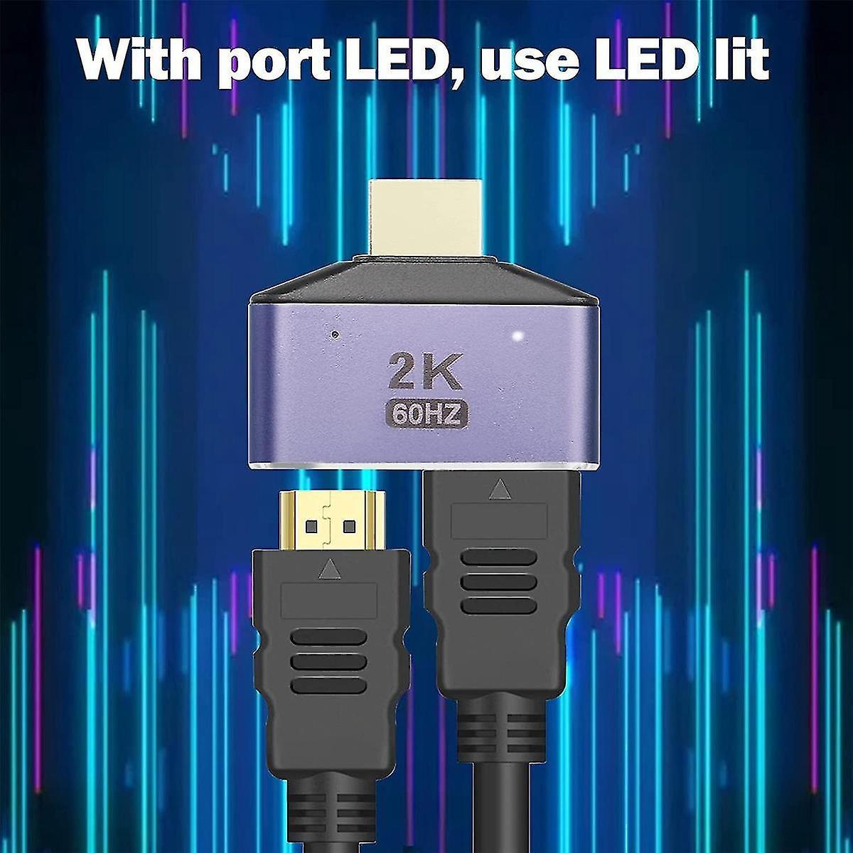 1 In 2 Out HDMI Splitter Adapter 60Hz V1263-JX-3370