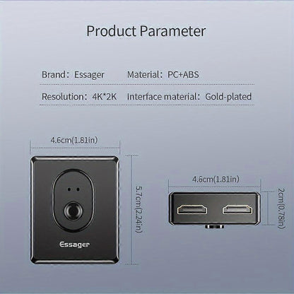 4K HDMI Switch 2 In 1 Out / 1 In 2 Out for PS4 TV Box V1263-JX-3371