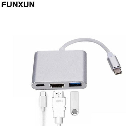 3 In 1 USB Type-C HDMI 4K Docking Station V1263-JX-3372