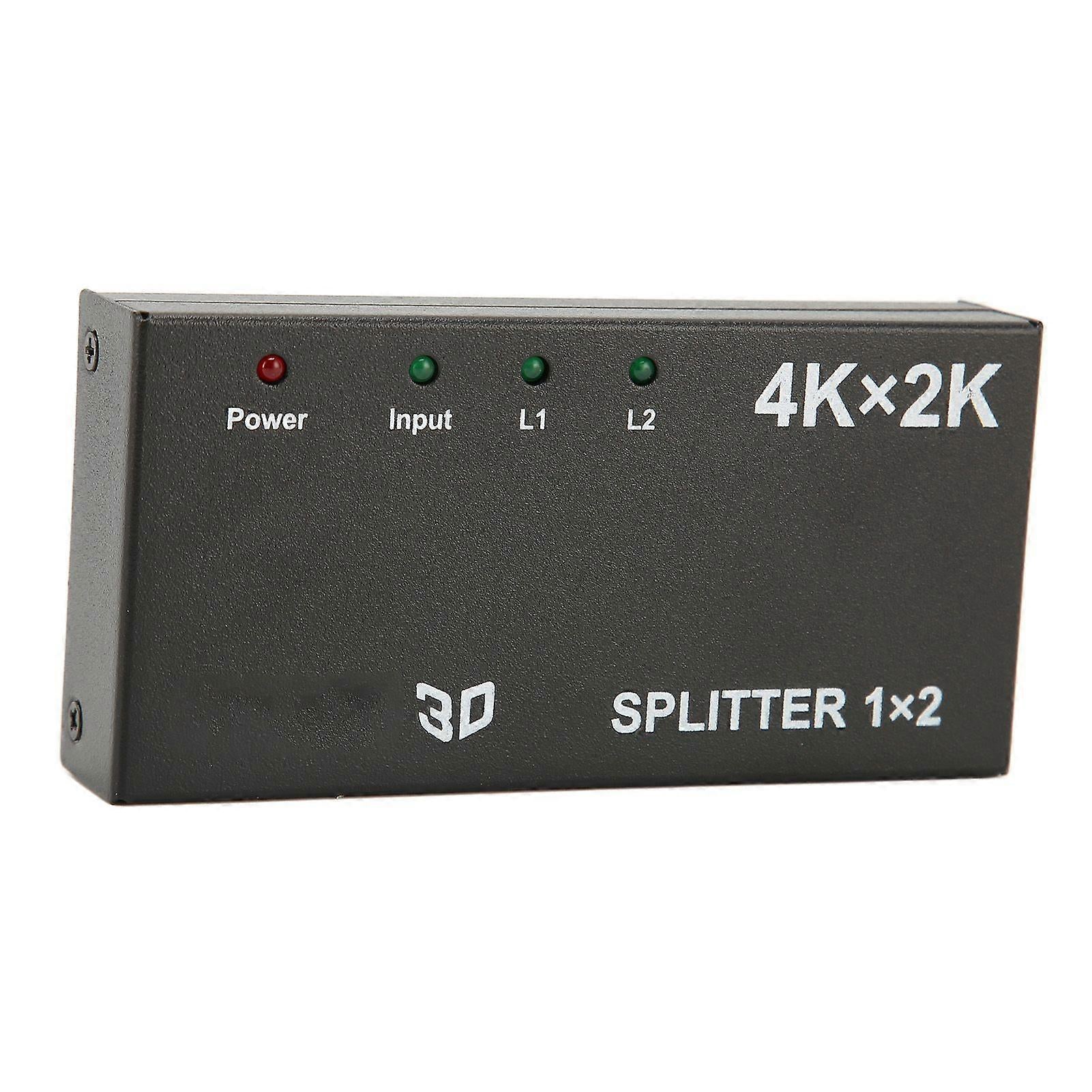 1 In 2 Out 4K HDMI Splitter with AC Adapter V1263-JX-3374