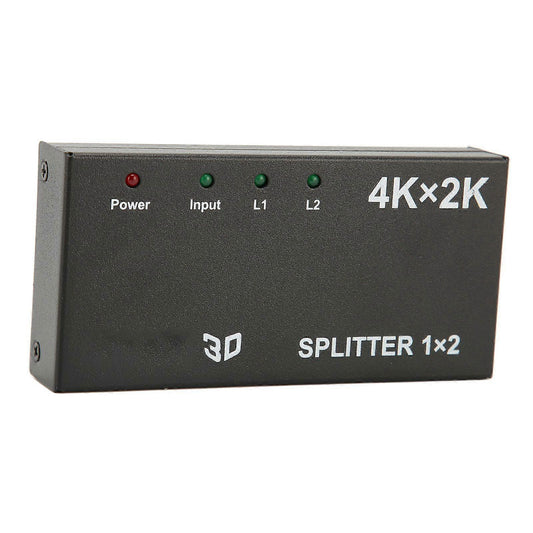 1 In 2 Out 4K HDMI Splitter with AC Adapter V1263-JX-3374