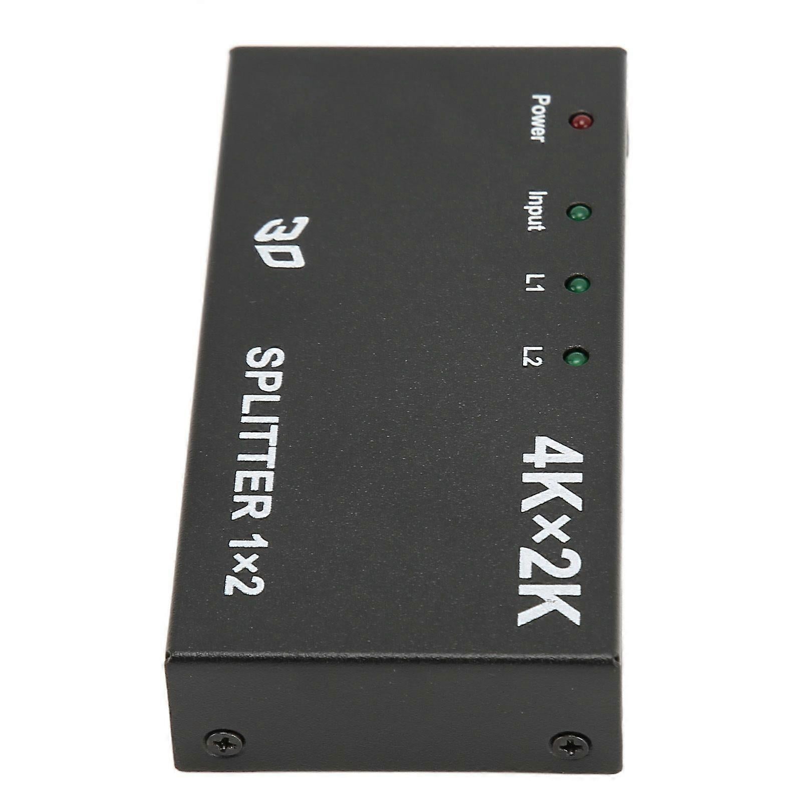 1 In 2 Out 4K HDMI Splitter with AC Adapter V1263-JX-3374