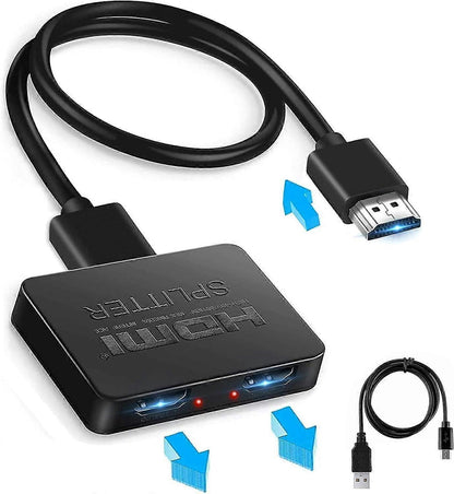 1 In 2 Out 4K HDMI Splitter for Dual Monitors V1263-JX-3375