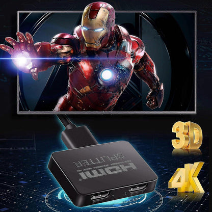 1 In 2 Out 4K HDMI Splitter for Dual Monitors V1263-JX-3375