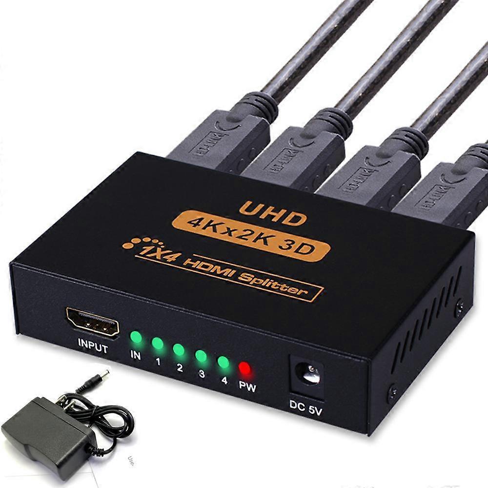 1 In 4 Out 4K HDMI Splitter for Monitor/TV/Computer Display V1263-JX-3376