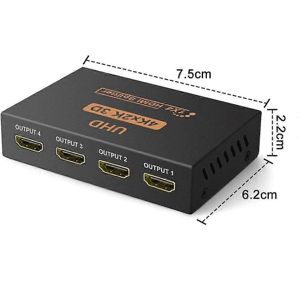 1 In 4 Out 4K HDMI Splitter for Monitor/TV/Computer Display V1263-JX-3376