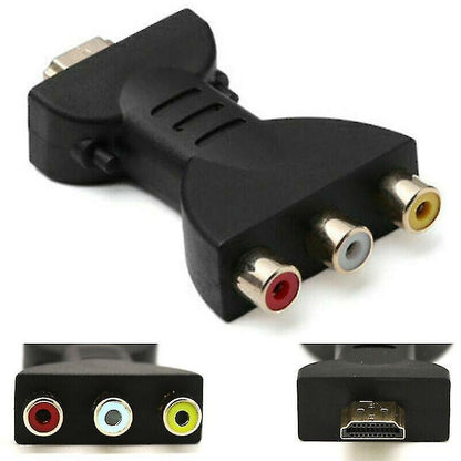 HDMI to 3 RCA AV Audio Video Adapter Converter V1263-JX-3378