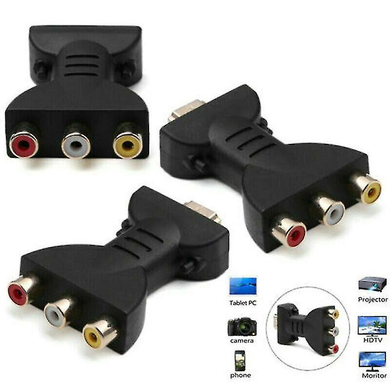 HDMI to 3 RCA AV Audio Video Adapter Converter V1263-JX-3378