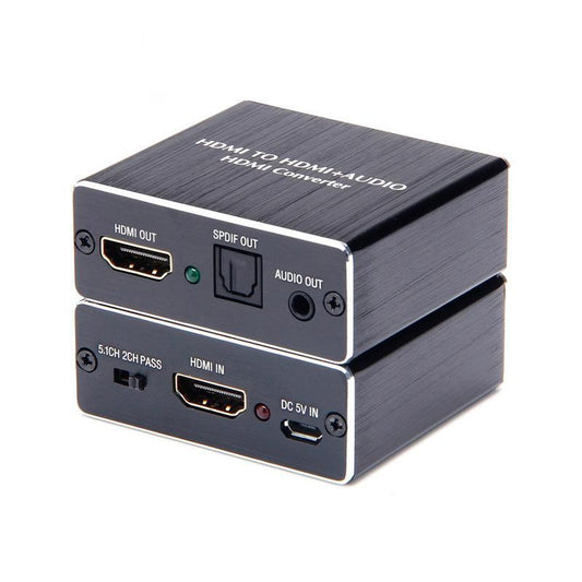 4K HDMI Audio Extractor Converter to HDMI + Optical SPDIF + 3.5mm V1263-JX-3379