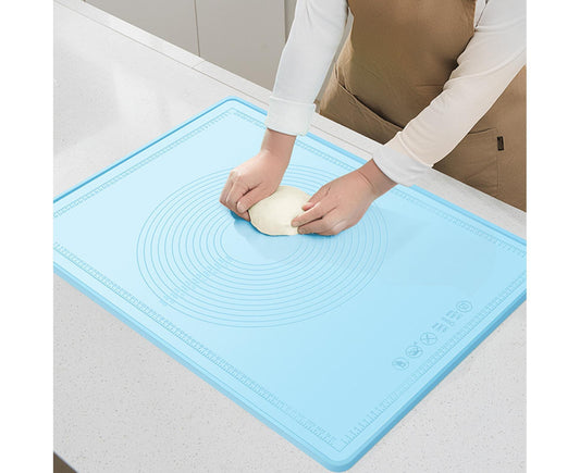 Pastry Mat Non-stick Silica Gel Dough Rolling Mat-Blue S V1263-JX-338