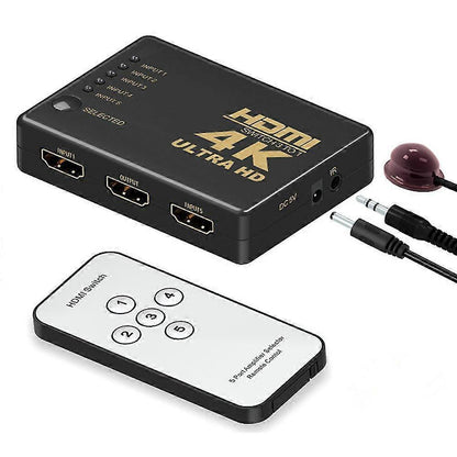 4K HDMI Switch 5 Port with Remote Control V1263-JX-3381