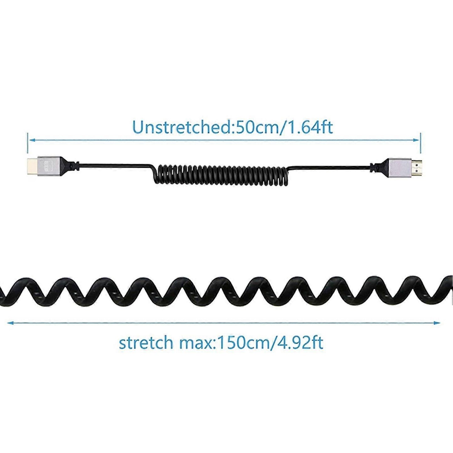 4K 60Hz HDMI/MICRO HDMI Cable High-Speed Retractable Universal V1263-JX-3385