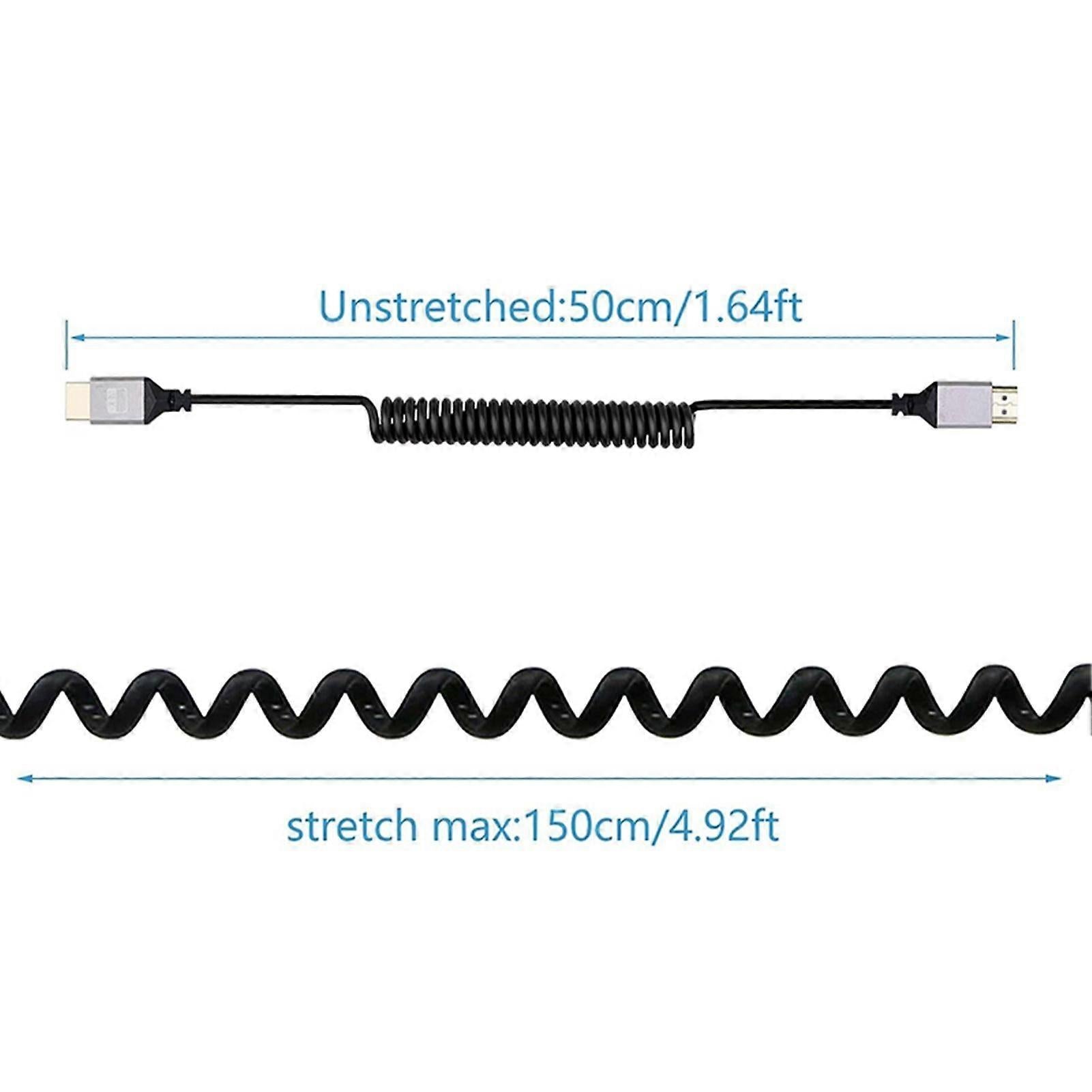 4K 60Hz HDMI/MICRO HDMI Cable High-Speed Retractable Universal V1263-JX-3385