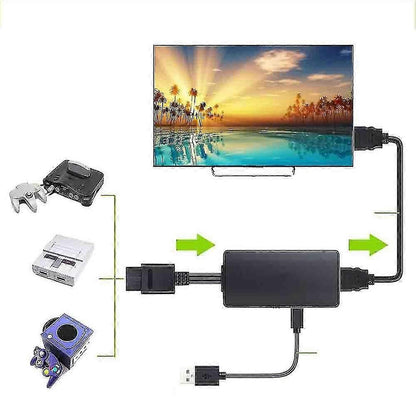 N64 to HDMI Converter HD Link Cable for N64/NGC Consoles V1263-JX-3386