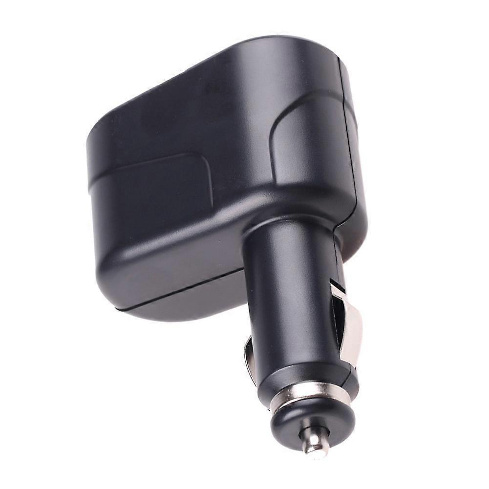 1 In 2 Out Car Cigarette Lighter Splitter Black 95x6x5cm V1263-JX-3389