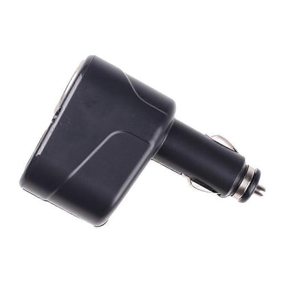 1 In 2 Out Car Cigarette Lighter Splitter Black 95x6x5cm V1263-JX-3389