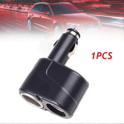 1 In 2 Out Car Cigarette Lighter Splitter Black 95x6x5cm V1263-JX-3389