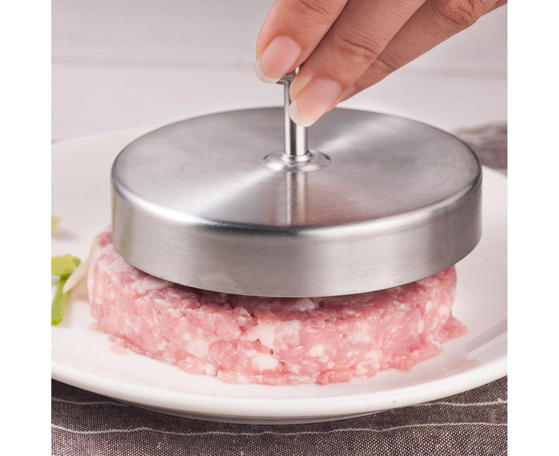 Hamburger Patty Maker Simple Operation Stainless Steel-Stainless Steel V1263-JX-339