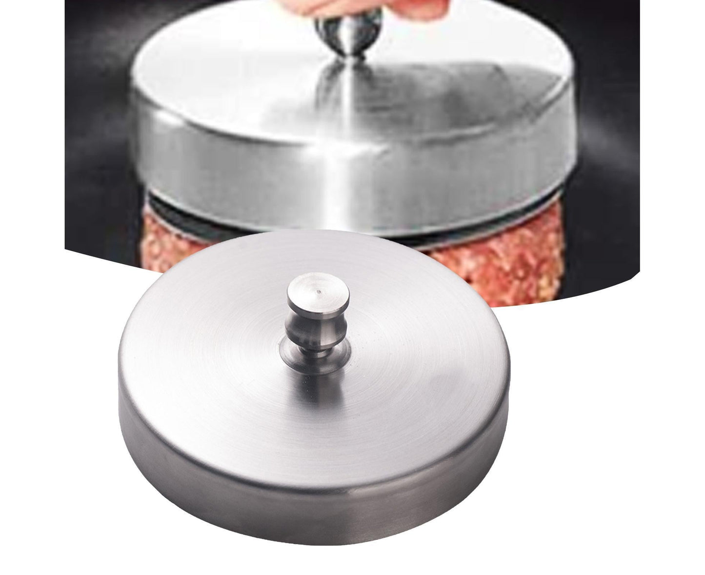 Hamburger Patty Maker Simple Operation Stainless Steel-Stainless Steel V1263-JX-339