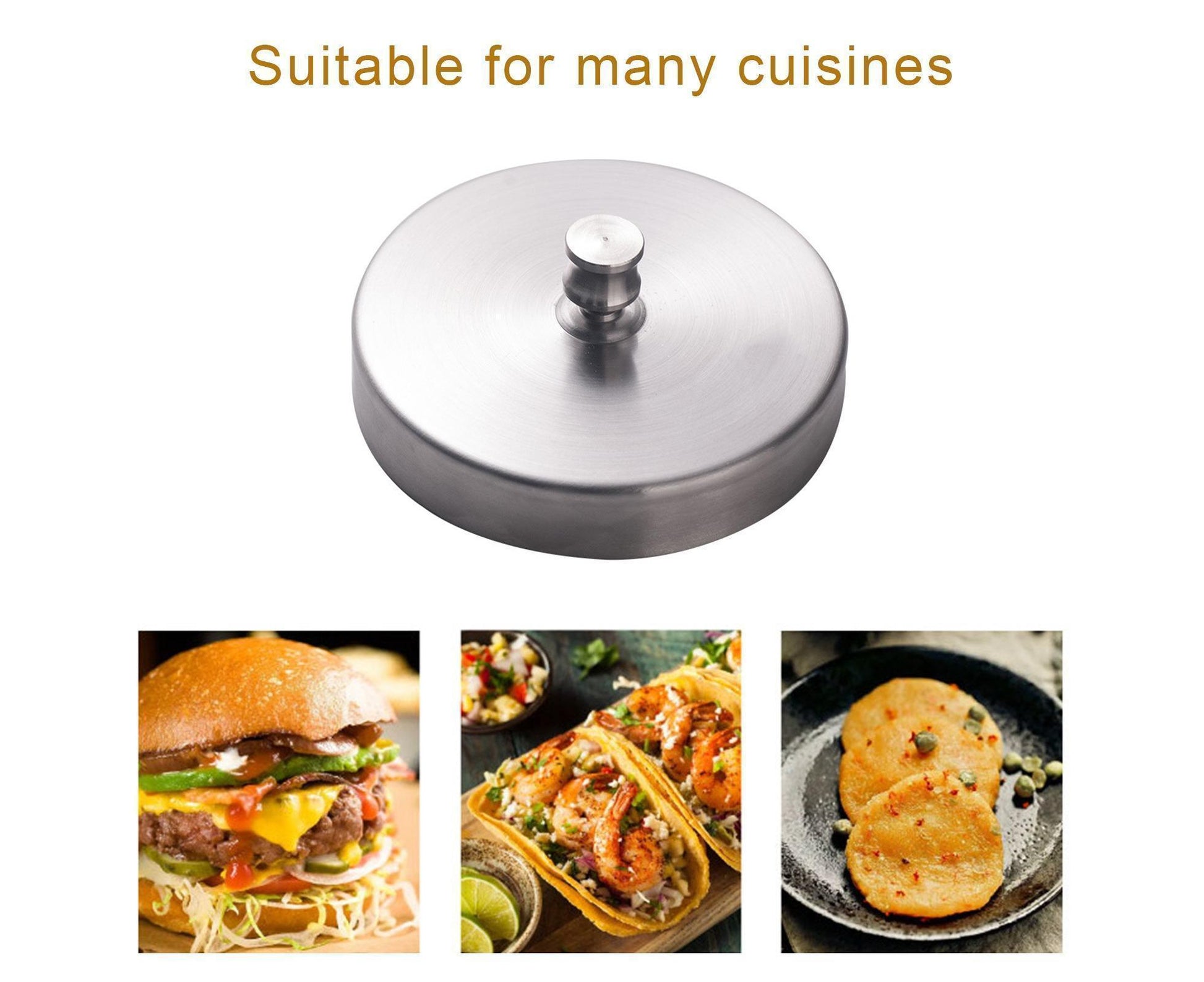 Hamburger Patty Maker Simple Operation Stainless Steel-Stainless Steel V1263-JX-339