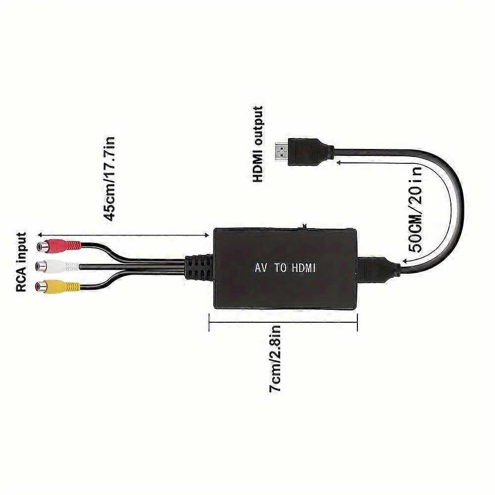 RCA to HDMI Converter 1080P for TV/PC/Gaming/DVD V1263-JX-3391