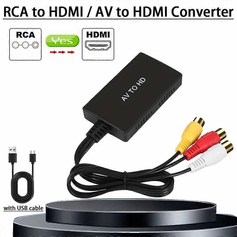 RCA to HDMI Converter 1080P for TV/PC/Gaming/DVD V1263-JX-3391