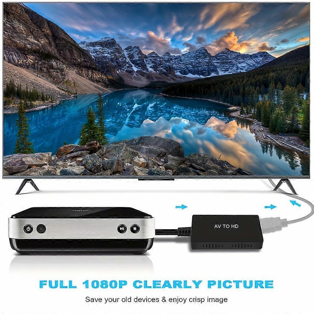 RCA to HDMI Converter 1080P for TV/PC/Gaming/DVD V1263-JX-3391
