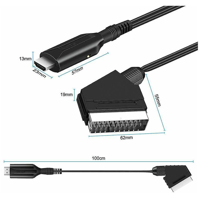 SCART to HDMI Converter for HDTV/DVD/Set-Top Box/PS3 V1263-JX-3392